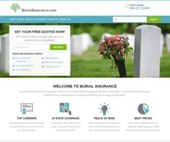 Burialinsurance.com(Burial Insurance) Screenshot