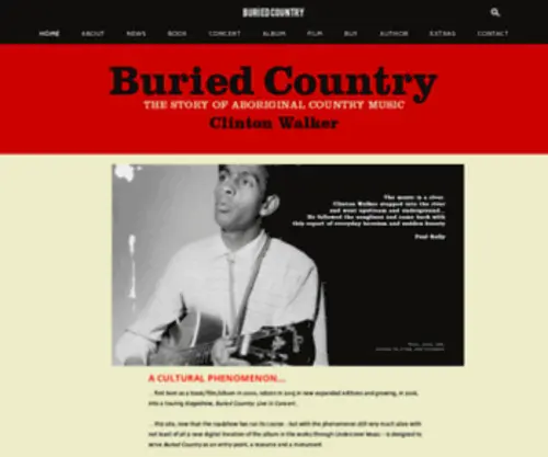 Buriedcountry.com.au(Buried Country) Screenshot