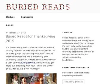 Buriedreads.com(Discovering the Best Independent Blog Posts) Screenshot