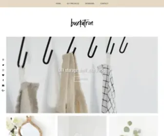 Burkatron.com(A DIY and interior lifestyle blog) Screenshot