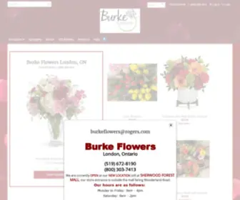 Burkeflowers.com(London Florist) Screenshot