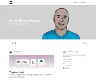 Burkeknowswords.com(Burkeknowswords) Screenshot