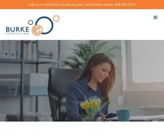 Burkerecruiting.com(Accounting & Financial Recruiting Canada) Screenshot