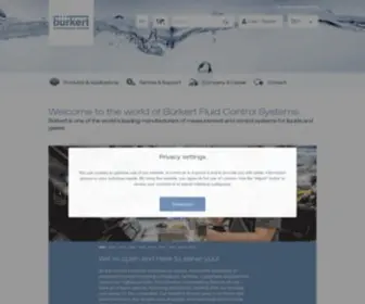 Burkert-USA.com(Bürkert) Screenshot