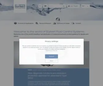 Burkert.be(Burkert Fluid Control Systems) Screenshot