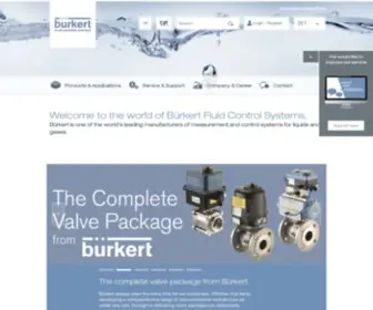 Burkert.co.uk(Bürkert) Screenshot