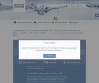 Burkert.us(Bürkert) Screenshot