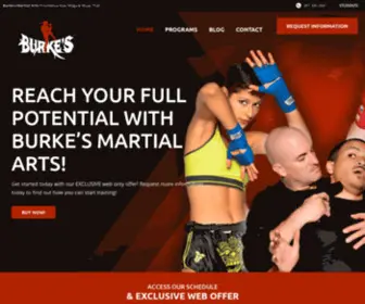 Burkesmartialarts.com(Burke's Martial Arts) Screenshot