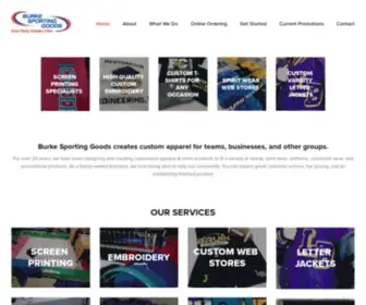 Burkesports.com(Buy Custom Branded Apparel and Business Uniforms Fairfax in Washington DC) Screenshot