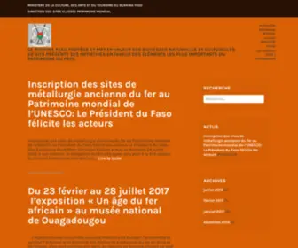 Burkinafaso-Patrimoinemondial.com(Le Burkina Faso protège et met en valeur ses richesses naturelles et culturelles) Screenshot