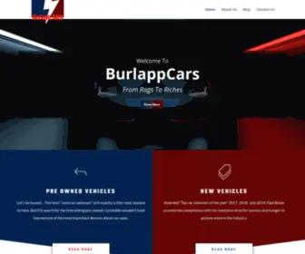 Burlappcars.com(ホーム) Screenshot