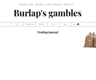 Burlapsgambles.com Screenshot