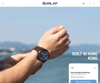 Burlapwatch.com(Burlap Watches) Screenshot