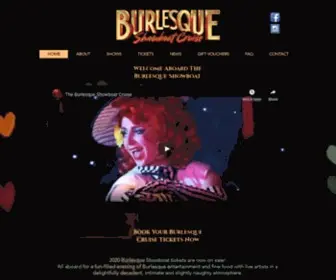 Burlesqueshowboat.com.au(All aboard for a fun) Screenshot