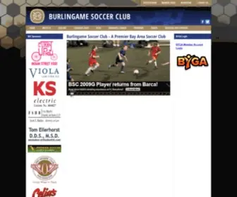 Burlingamesoccerclub.org(Burlingame Soccer Club) Screenshot