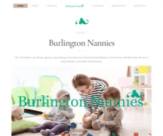 Burlingtonnannies.com(Burlington Nannies) Screenshot