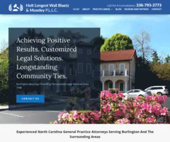 Burlingtonnclaw.com(Alamance County Personal Injury Lawyer) Screenshot