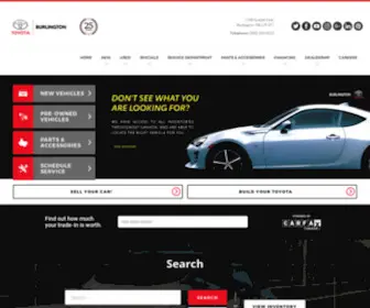 Burlingtontoyota.com(Burlington Toyota) Screenshot