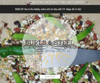 Burlsandsteel.com(Hand Forged Knives) Screenshot