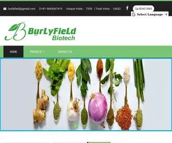 Burlyfieldbiotech.com(Burlyfield Biotech) Screenshot