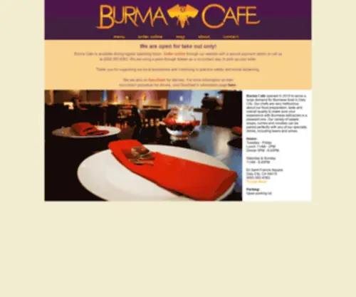 Burma-Cafe.com(Burma Cafe) Screenshot
