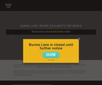 Burmalane.com(Where Asia meets the world) Screenshot