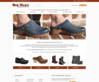 Burmarshoes.com(Bur-Mar&#039;s Clothing, Shoes, and Accesories) Screenshot