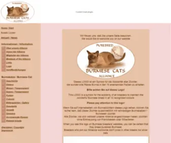 Burmese-Cats-Alliance.com(Purebred Burmese Cats Alliance) Screenshot