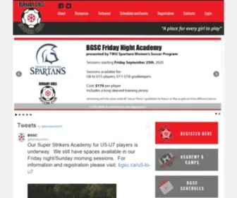 Burnabygirlssoccerclub.com(Burnaby Girls Soccer Club) Screenshot