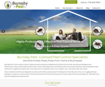 Burnabypest.ca(Burnaby Pest) Screenshot