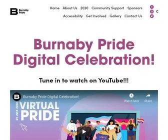 Burnabypride.com(Burnaby Pride) Screenshot