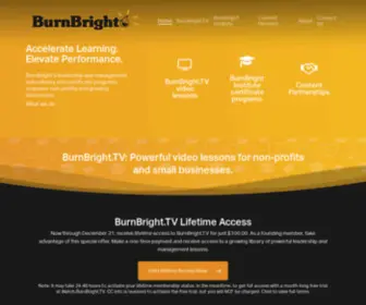 Burnbright.com(BurnBright brings hard data to soft skills. We empower leaders of businesses and non) Screenshot