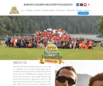 Burnedchildrenrecovery.org(Burned Children Recovery Foundation) Screenshot