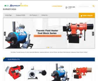 Burnersindia.com(Industrial oil burner manufacturer) Screenshot