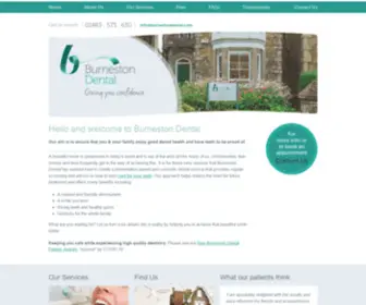 Burnestondental.com(Family Dentist in Guildford) Screenshot