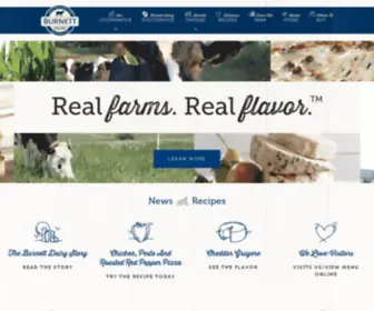 Burnettdairy.com(Real Farms) Screenshot