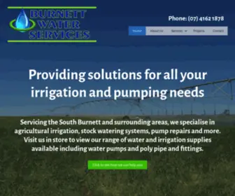 Burnettwaterservices.com.au(Pumps & Irrigation) Screenshot