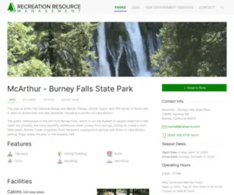 Burney-Falls.com(RRM-CLM Services) Screenshot