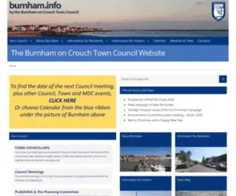Burnham.info(Burnham on Crouch Town Council) Screenshot