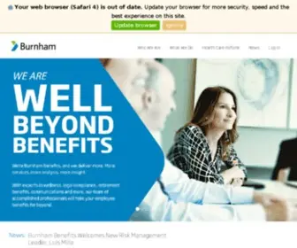 Burnhambenefits.com(Employee Benefits Consultant & Broker Irvine CA) Screenshot