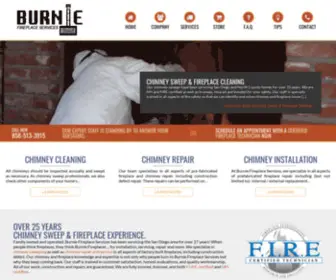 Burniefireplaces.com(San Diego Chimney Sweep & Pre) Screenshot