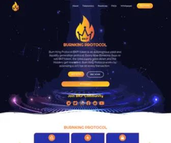 Burnkingprotocol.com(Liquidity and Rewards Generation Token) Screenshot