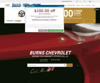 Burnschevrolet.com(Burns Chevrolet Cadillac) Screenshot