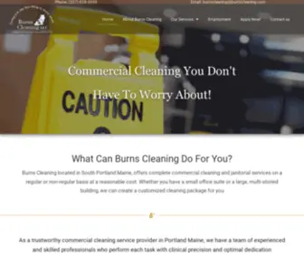 Burnscleaning.com(Burns Cleaning) Screenshot