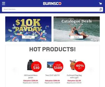 Burnsco.co.nz(Biggest Seller of Marine and Motorhome Accessories in NZ) Screenshot