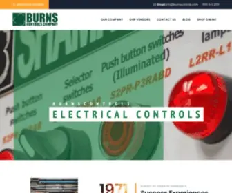 Burnscontrols.com(Automation, Motion Controls, Pneumatics, Fluid Power) Screenshot