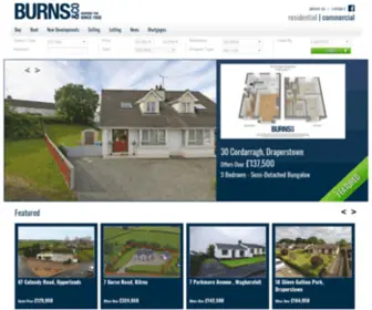 Burnshomes.co.uk(Burns & Co) Screenshot