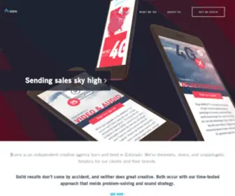 Burnsmarketing.com(Independent creative agency in Colorado) Screenshot