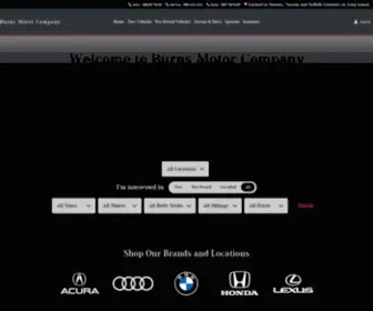 Burnsmotorcompany.com(Long Island & Queens Pre) Screenshot