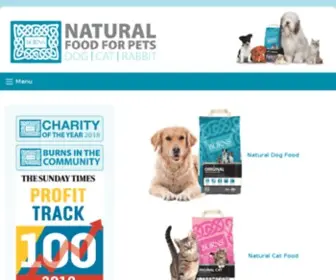 Burnspet.co.uk(Natural Dog Food) Screenshot